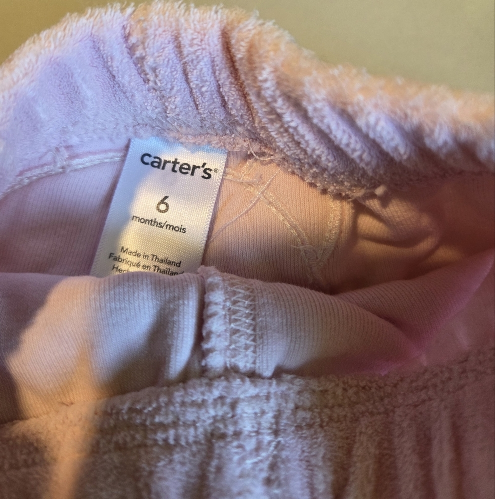 3-6 Month Baby Girls Pink Bottoms Carter's Casual Shorts - Picture 4 of 5